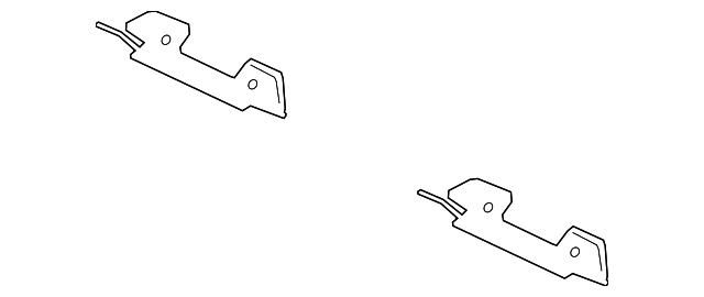 T2H5485 Деталь BUCKLE END BRACKET, RIGHT