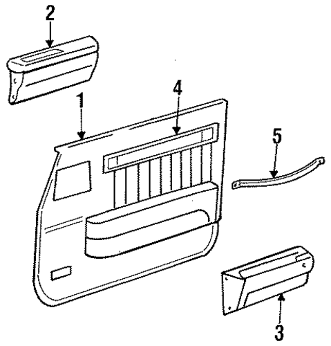Executive Limousine INTERIOR TRIM - FRONT DOOR