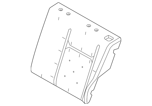 BE8Z-5466801-B Деталь SEAT BACK PAD, LEFT