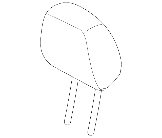CE8Z-54611A08-CB Деталь HEADREST, OUTER, RIGHT