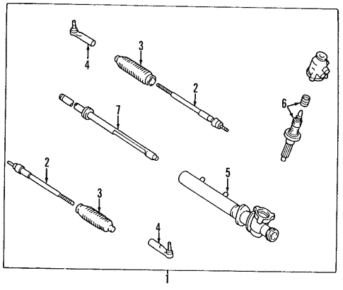 Steering Gear & Linkage for 2007 Infiniti FX35 #1