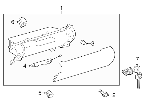 BODY/GLOVE BOX for 2013 Toyota Camry #1