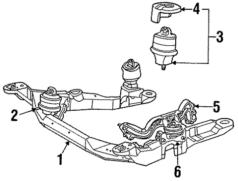 Sable ENGINE & TRANS MOUNTING