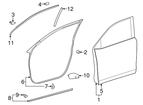 Body/Door & Components for 2016 Toyota Highlander #1