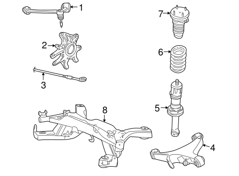 Rear Suspension/Rear Suspension for 2002 Ford Thunderbird #2