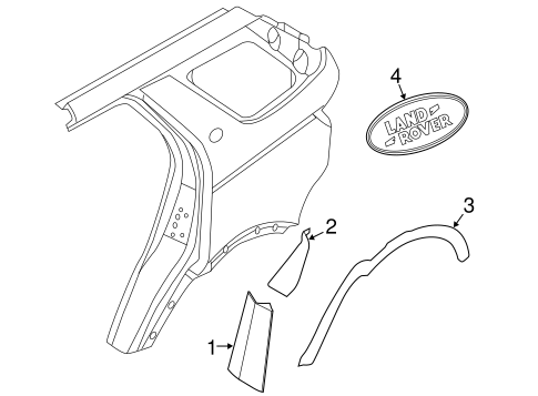Discovery Sport EXTERIOR TRIM - QUARTER PANEL