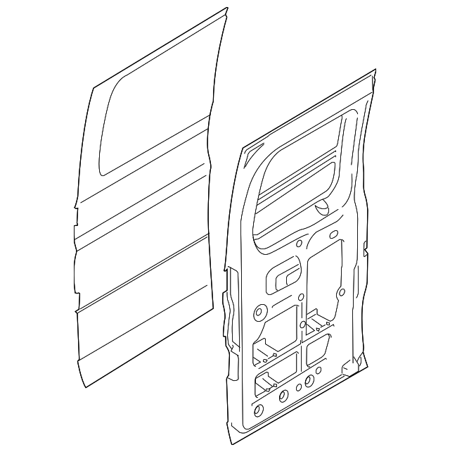 EK4Z-7620124-A Деталь DOOR SHELL, RIGHT