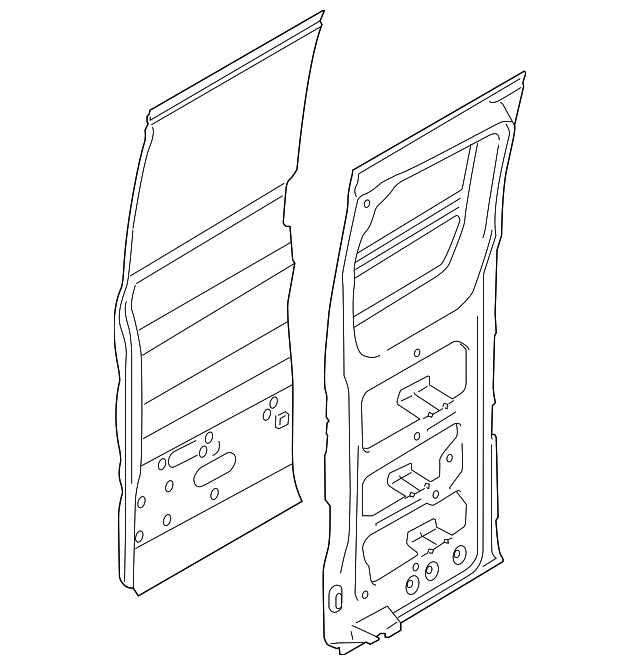 EK4Z-6120125-D Деталь DOOR SHELL, RIGHT