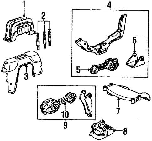 SC1 ENGINE & TRANS MOUNTING
