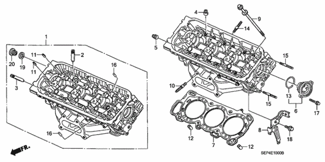 Front Cylinder Head for 2006 Acura TL #0