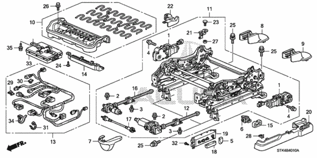 Front Seat Components (L.) (1) for 2008 Acura RDX #0
