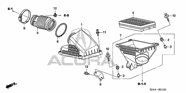 Air Cleaner (1) for 2006 Acura RL #0