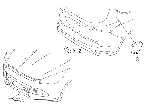 Electrical/Parking Aid for 2013 Ford Escape #5