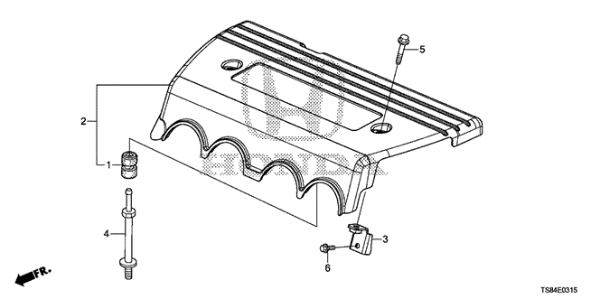 ENGINE/ENGINE COVER (2.4L) for 2013 Honda CIVIC COUPE #1