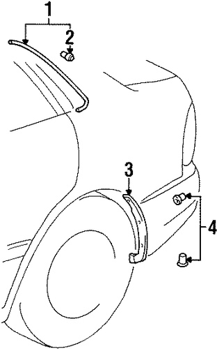 Prizm EXTERIOR TRIM - QUARTER PANEL