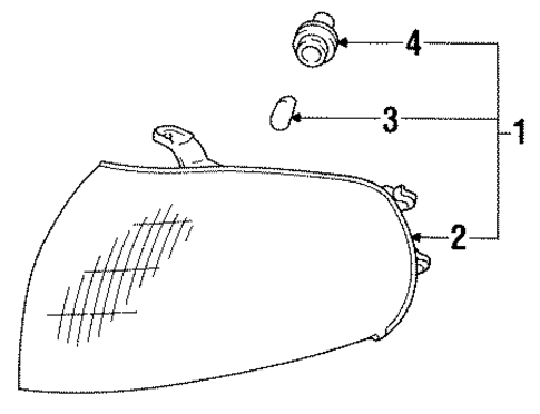 ELECTRICAL/PARK LAMPS for 1996 Toyota Camry #1