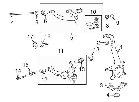 FRONT SUSPENSION/SUSPENSION COMPONENTS for 2016 Toyota Tacoma #1