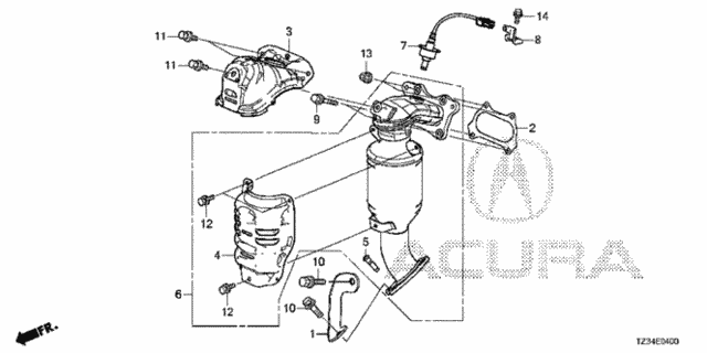 Converter (1) for 2020 Acura TLX #0