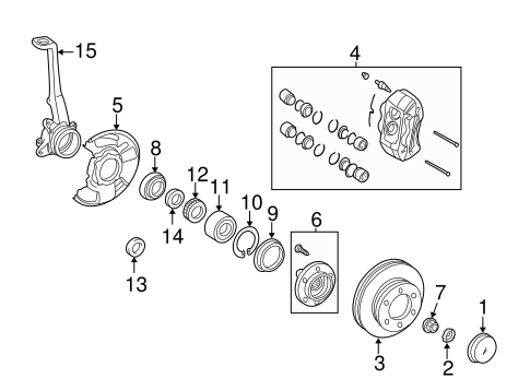 BRAKES/FRONT BRAKES for 2000 Toyota Tacoma #3