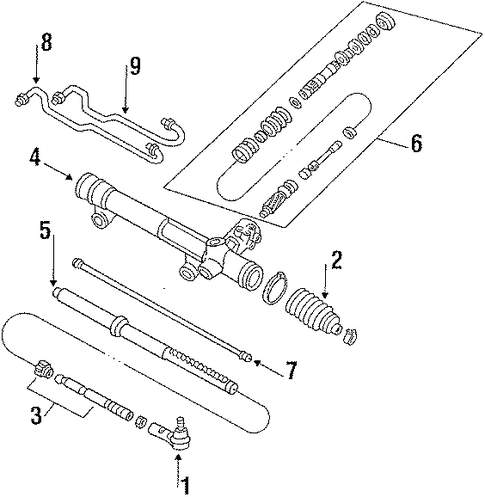 Sable STEERING GEAR & LINKAGE 2
