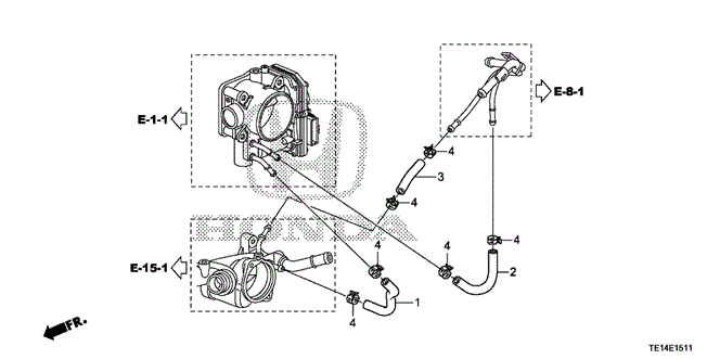 ENGINE/WATER HOSE (V6) for 2012 Honda ACCORD COUPE #1
