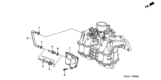 ENGINE/BREATHER COVER (1) for 2004 Honda CIVIC SEDAN #1