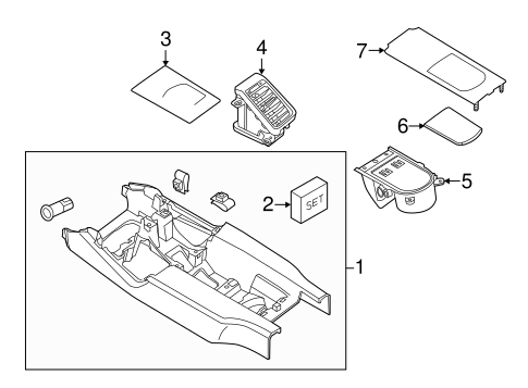 Panamera CENTER CONSOLE