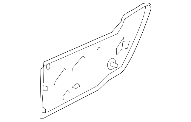 39827390 FRONT TRIM, LEFT