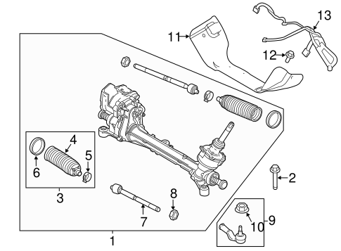 Focus STEERING GEAR & LINKAGE