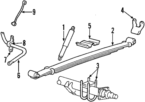 Stabilizer Bar & Components for 2007 Ford F-250 Super Duty #1