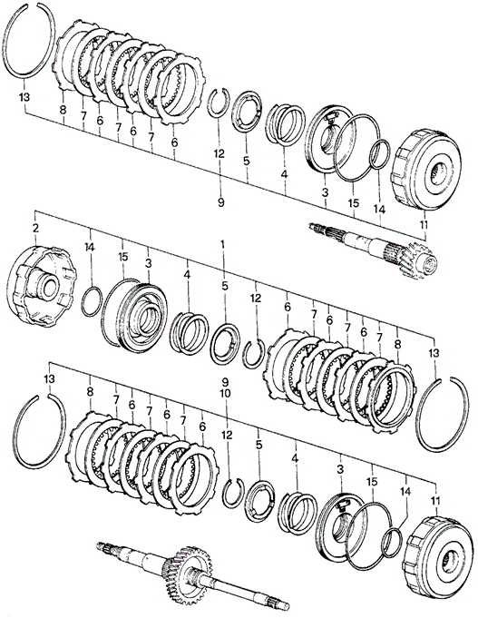 TRANSMISSION - HONDAMATIC/HMT CLUTCH (2) for 1982 Honda CIVIC HATCHBACK #1