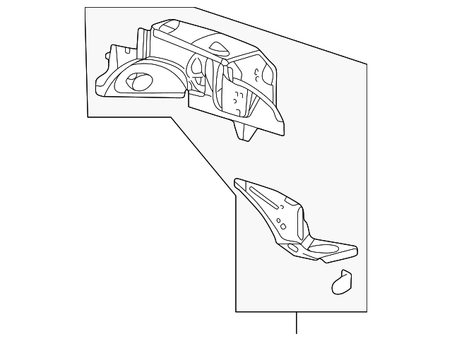 YW4Z-16054-BA Деталь APRON ASSY, RIGHT
