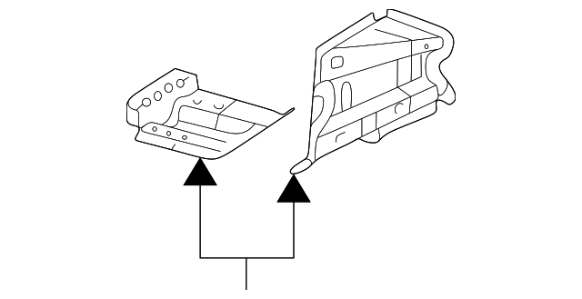 YW4Z-54101A73-AA Деталь INNER RAIL GUSSET, LEFT