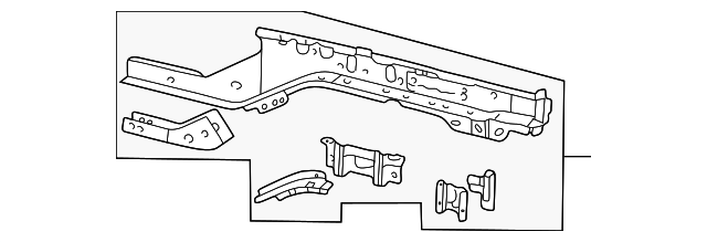 3W4Z-5410009-AA Деталь INNER RAIL, LEFT