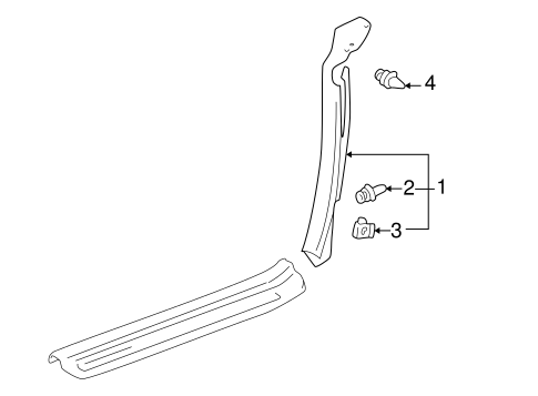 BODY/INTERIOR TRIM - QUARTER PANELS for 2004 Toyota MR2 Spyder #1