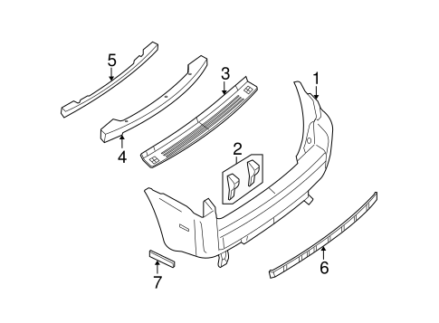 Mariner BUMPER & COMPONENTS - REAR
