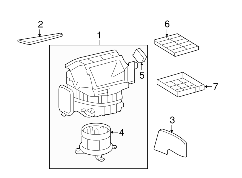 Blower Motor & Fan for 2016 Lexus LX570 #0