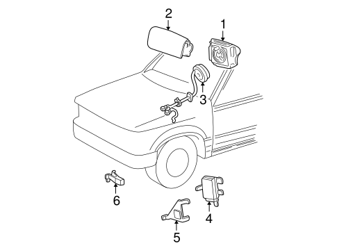 Electrical/Air Bag Components for 2001 Ford Explorer #1