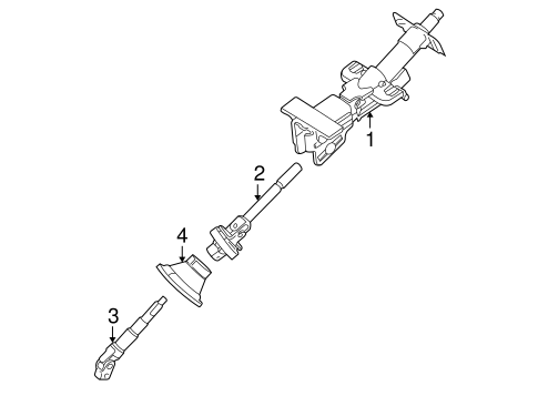 S60 STEERING COLUMN ASSEMBLY
