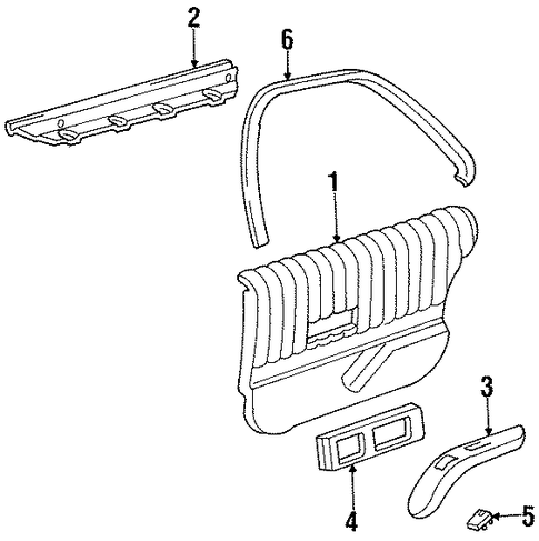 Lumina INTERIOR TRIM - REAR DOOR