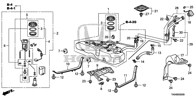 Electrical/Exhaust/Heater/Fuel/Fuel Tank (KA/KC/KL) for 2008 Honda ACCORD SEDAN #1