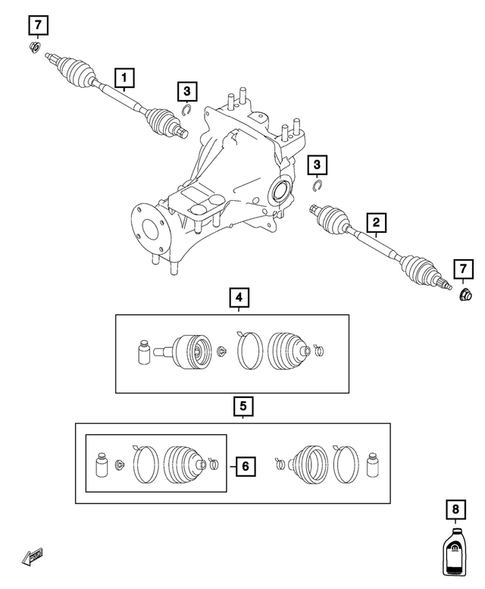Rear Axle Shafts for 2019 Fiat 124 Spider #0