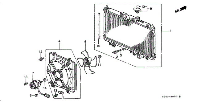 Radiator (Toyo) for 2001 Honda Prelude #0
