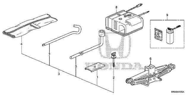 Tools - Jack for 2012 Honda Civic #0