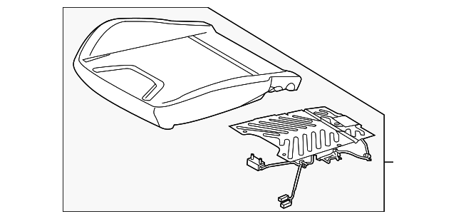 CV6Z-58632A22-L Деталь SEAT CUSHION PAD, RIGHT