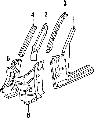 Grand Marquis HINGE PILLAR