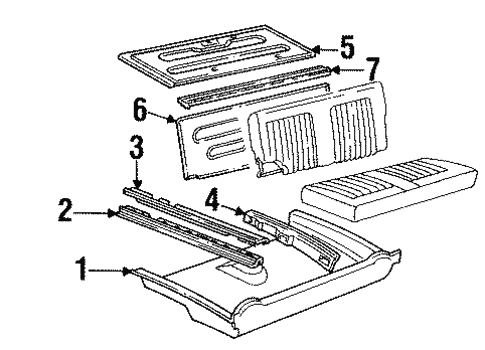 Interior Trim - Rear Body for 1991 Buick Roadmaster #0