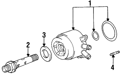 COOLING SYSTEM/OIL COOLER for 1998 Toyota Celica #1