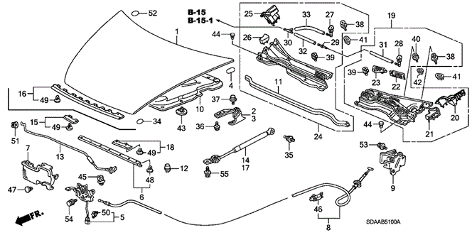 Body/Air Conditioning/Engine Hood for 2007 Honda ACCORD SEDAN #1