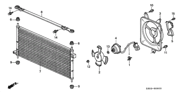 A/C Air Conditioner (Condenser) for 2001 Honda Prelude #0
